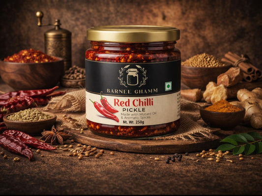 Barnee Ghamm- Red chilli pickle- 250gm